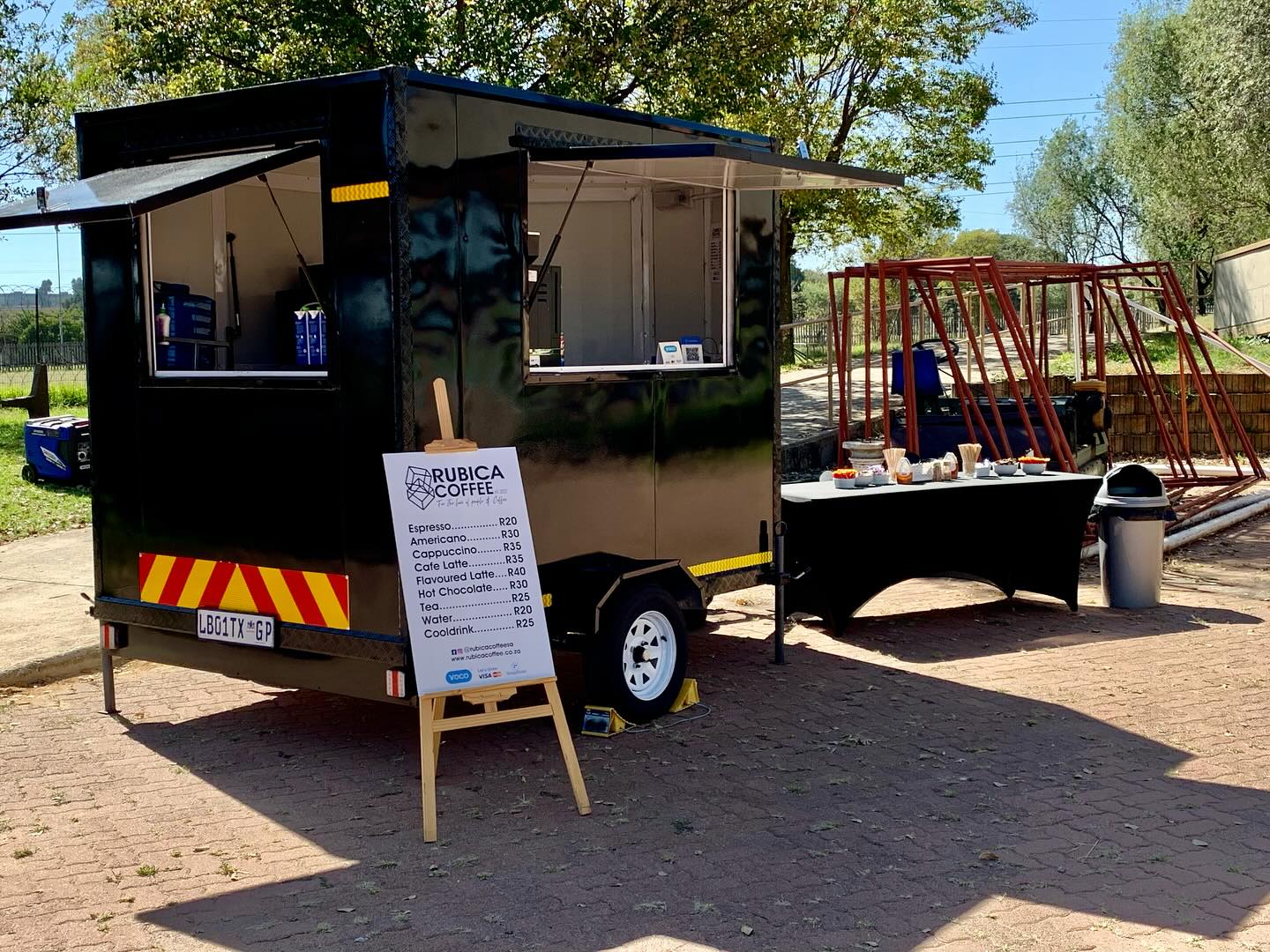 Colgate Road Race 2024 Rubica Coffee Trailer Set up and ready